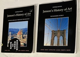 Lot 2 Janson&#39;s History of Art Portable Eighth Edition Books 3 &amp; 4. -Acceptable+ - £7.11 GBP