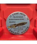 Drexel North Third Annual Science Fiction Marathon Pinback Button Vintag... - $24.56 CAD