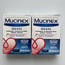 Mucinex Cold &amp; Flu Liquid Gels 16 Ct 2 Pack EXP05/24 - £8.21 GBP
