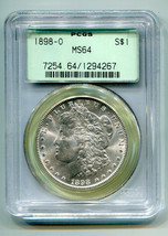 1898-O Morgan Silver Dollar Pcgs MS64 Nice Original Coin Ogh Premium Quality Pq - £93.93 GBP