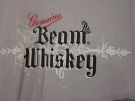 Nwot - Jim Beam - Genuine Beam Whiskey Gray Adult L Double-Sided Tee - £7.46 GBP