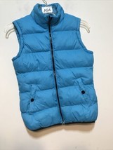 Take Two Puffer Vest  Women Size M Medium Blue  Casual Quilted Vest - $11.02