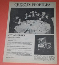 Judas Priest Creem Magazine Vintage 1982 Page Clipping Boy Howdy - £11.76 GBP