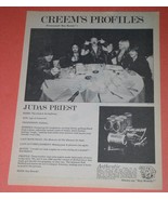 Judas Priest Creem Magazine Vintage 1982 Page Clipping Boy Howdy - $283.73 MXN