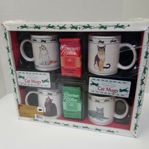 Creative Gourmet Collectible Kitten Mug Set W/Gourmet Coffee Gift Set New - £20.03 GBP