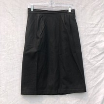 Sag Harbor Size 10 Black Pencil Skirt 100% Wool Vintage Lined - £23.35 GBP