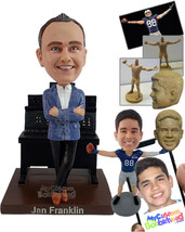 Personalized Bobblehead Professional Sound manager wearing nice suit and elegant - £136.04 GBP