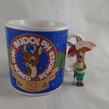 Rudolph the Red Nosed Reindeer Mug 50 Years Anniversary By Applause + or... - $11.87
