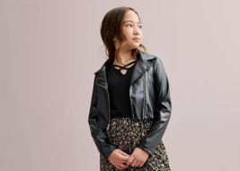Girls 7-16 Knit Works Moto Jacket, Girl&#39;s, Size: Medium, Black - $14.99