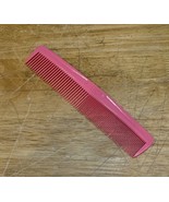Vintage Goody Hair Comb Bright Pink Wide &amp; Tight Teeth Slim Unbreakable - $13.87 CAD