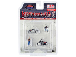 &quot;Motomania 5&quot; 4 piece Diecast Set (2 Figures and 2 Motorcycles) Limited Edition  - £19.16 GBP