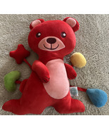 Generation Mindful Red Plush Bear Snugglebuddies Emotions Mood Emojis Toy - £13.48 GBP