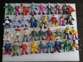  Mixed Imaginext Super Hero Squad Marvel DC Comics 3&quot; Action Figure 48pc Lot - $99.00