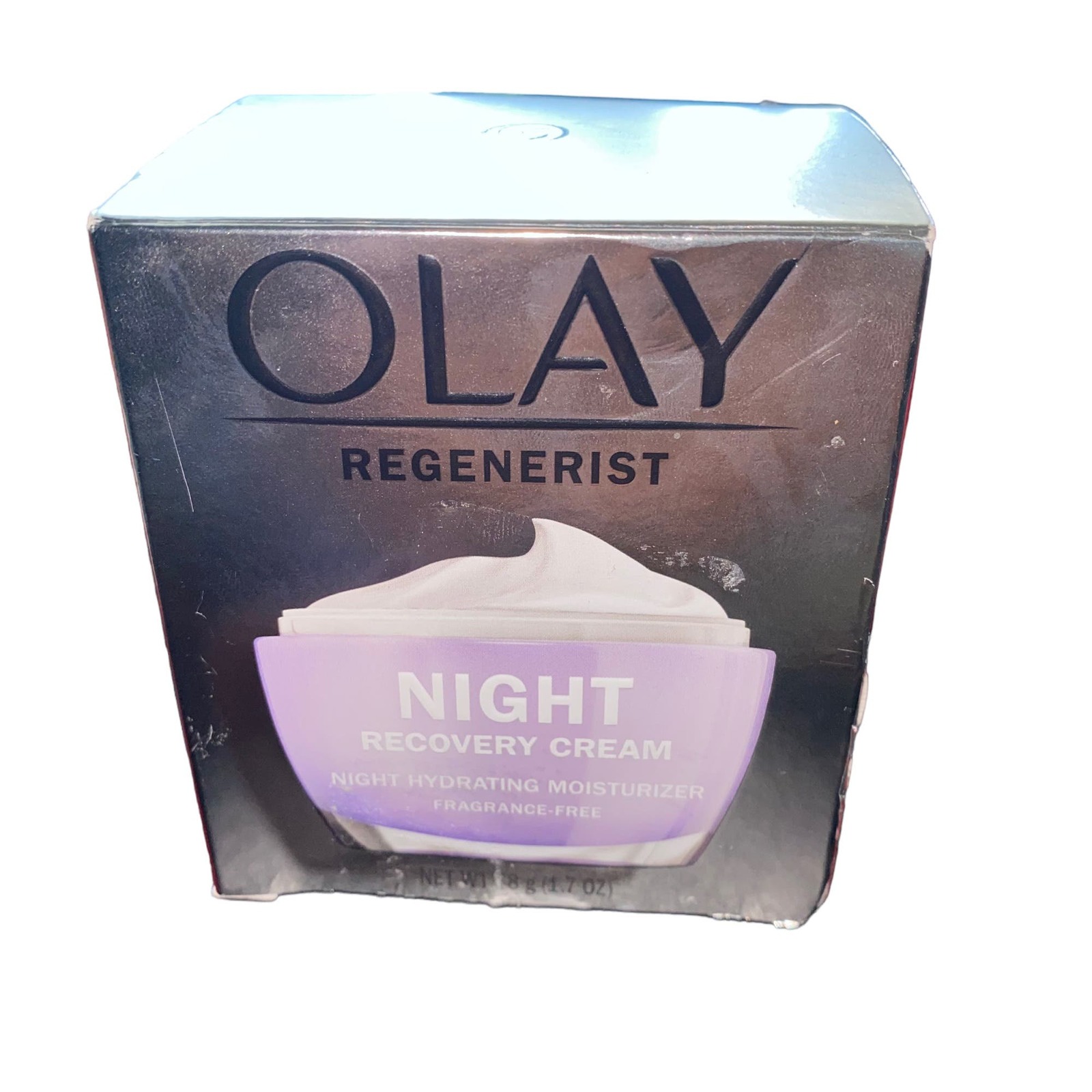 Olay Regenerist Night Recovery Cream  Hydrating Moisturizer Fragrance Free New - £14.61 GBP