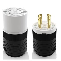 Elegrp Nema L14-30P &amp; Nema L14-30R Locking Plug And, 1 Set, Black/White - £29.42 GBP