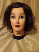 Burmax Mannequin Head Debra Cosmetology Hairdressing Display With 100% R... - £26.35 GBP