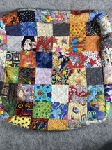 Vtg Handmade Quilt Square Patchwork Day Bed Couch Pillow Sham “Cover Only” - £14.95 GBP