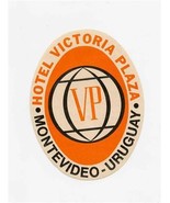 Hotel Victoria Plaza Luggage / Baggage Label Montevideo Uruguay  - £14.01 GBP