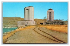 Fort Peck Digue Et Powerhouses Montana MT Unp Chrome Carte Postale R8 - £3.17 GBP