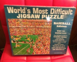 World&#39;s Most Difficult Jigsaw Puzzle Baseball Edition 529 Pieces - £18.95 GBP