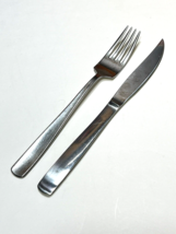 Gense Facette Sweden Dinner Fork &amp; Non-Serrated Steak Knife - £17.20 GBP