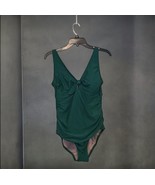 Women&#39;s Tie-Front Ruched Full Coverage kona sol  One Piece Swimsuit sz l... - $571.18 MXN