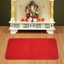 Woollen Asana / Mat for meditate, sitting on a Red puja asana (Red, 24x20 Inch ) - £21.97 GBP