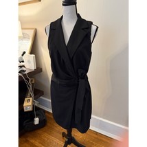 Entro Women’s Black Wrap Dress – V-Neck – Size Small - $460.95 MXN