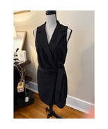 Entro Women’s Black Wrap Dress – V-Neck – Size Small - $460.95 MXN