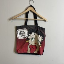 Betty Boop Faded Black Red Shoulder Handbag Canvas With Coin Purse 16”X14” - £12.62 GBP
