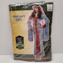 Renaissance Queen Medieval Halloween Costume - Adult Woman Size Large 10 - 12 - £17.98 GBP