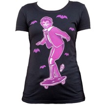 Lowbrow Art Eddie Round Neck Black Pink Tattoo Tee Shirt Munsters S-M-L-... - $25.95