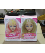 New Lot 2 Yulu SNAPSTAR Hairstyle Blond Pink/Blonde Hair Replacement Dol... - £15.48 GBP