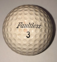 VINTAGE c.1960s K-100 RED TRACER SIGNATURE FAULTLESS #3 GOLF BALL - $9.38