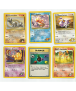 Pokemon Authentic Cards MINT 1995, 96, 98 LOT OF SIX (6)  /132 - £14.53 GBP