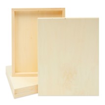 4X Unfinished Wooden Art Canvas Boards Panels For Painting, Diy Craft 11... - $43.69