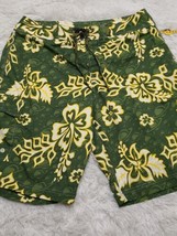 Verona Mens Xl Waist Board Shorts Swim Trunks Aop Saturn Flowers Wide Long Nwt - £6.13 GBP