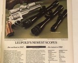 1982 Leupold’s Scopes Vintage Print Ad Advertisement pa12 - $6.92