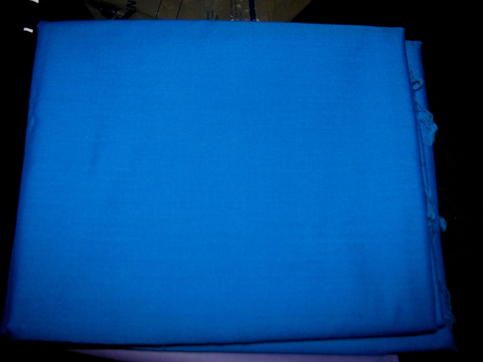 Primary image for Royal Blue Poly Cotton Fabric 3 7/8 yds x 44" wide