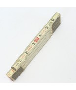 Vintage Lufkin Folding Wooden Ruler Rule Zig Zag 72” 6 Ft USA 066D Red End - $24.18 CAD