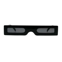 Super Skinny Futuristico Occhiali da Sole Piatto Rettangolare Telaio Unico Moda - £9.38 GBP+