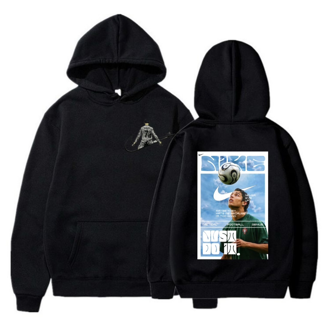 CRISTIANO RONALDO #7 NIKE BLACK UNISEX HOODIE //FREE SHIPPING
