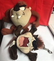 2 Vintage Looney Tunes Tazmanian Devil Taz Stuffed Plush One Ace Play By Play - £15.89 GBP