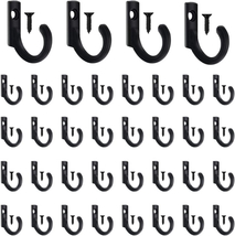 Zlierop 58 Pieces Key Hooks, Blacks Small Hooks, Single Hooks for Hanging Hat, J - £14.32 GBP