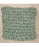 Cynthia Rowley Textured Pebble Ruffle Flounce Square Pillow 18&quot; x 18&quot; - $33.08 CAD