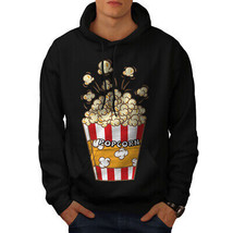 Wellcoda Movie Lover Mens Hoodie, Popcorn Bag Casual Hooded Sweatshirt - £25.79 GBP+