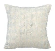White Throw Pillow Covers 16&quot;x16&quot; Velvet, Sharing My Charm - £28.19 GBP+