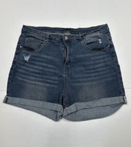 Shein Curve Stretch Jean Shorts Women Size 2XL XXL (Measure 33x3) - $10.69