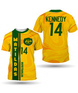  Australia Matildas Kennedy #14 Women&#39;s National Football Team T-Shirt   - $45.12 CAD+