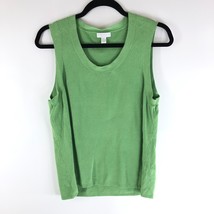 Charter Club Womens Sweater Vest Sleeveless Scoop Neck Green Size P/L - £7.69 GBP